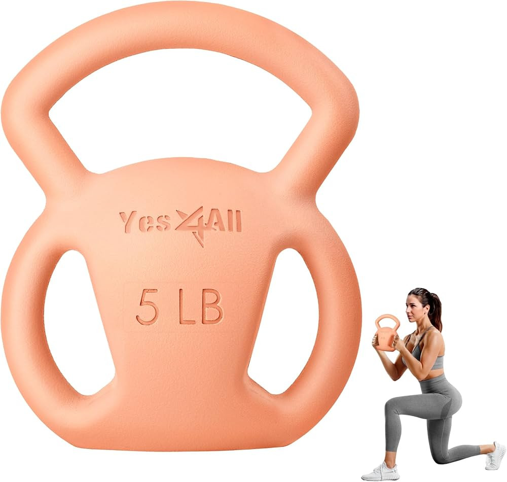 Yes4All Kettlebell, Strength Training Kettlebells for Women, Wide Multi-grip Textured Handle for ... | Amazon (US)