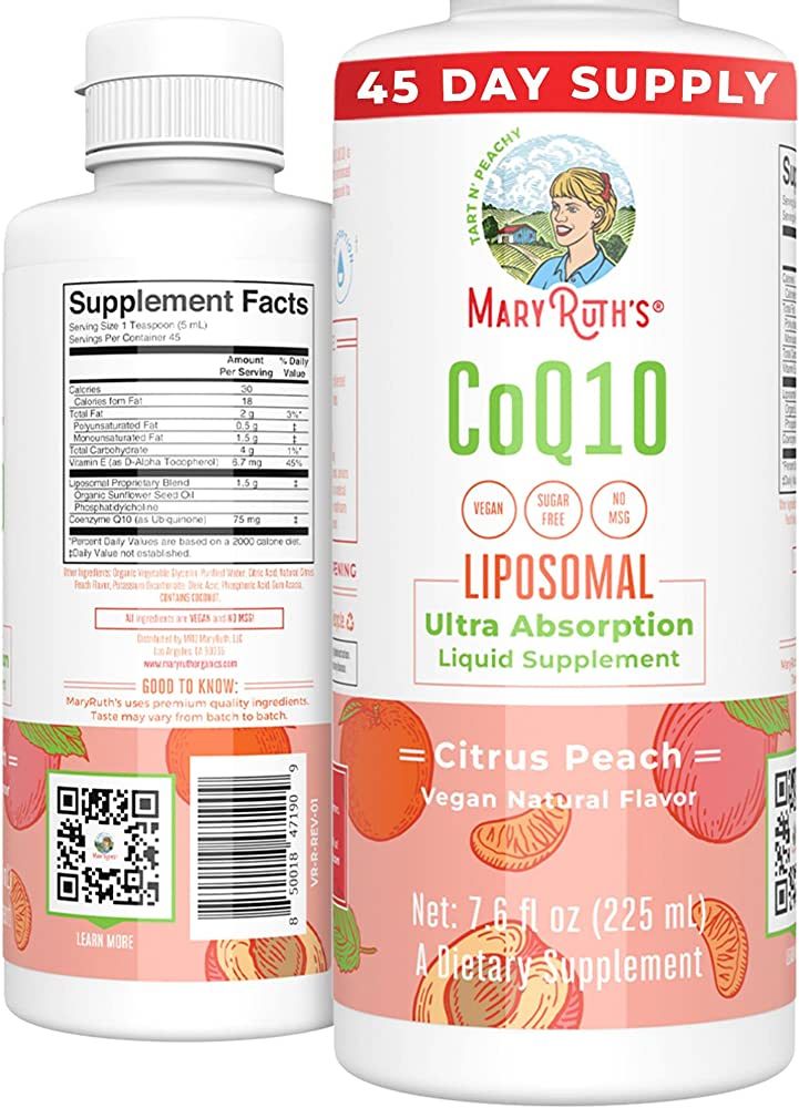 CoQ10 Liquid Vitamin | Coenzyme Q10 Heart Health Supplement | CoQ10 Supplement for Mitochondrial ... | Amazon (US)