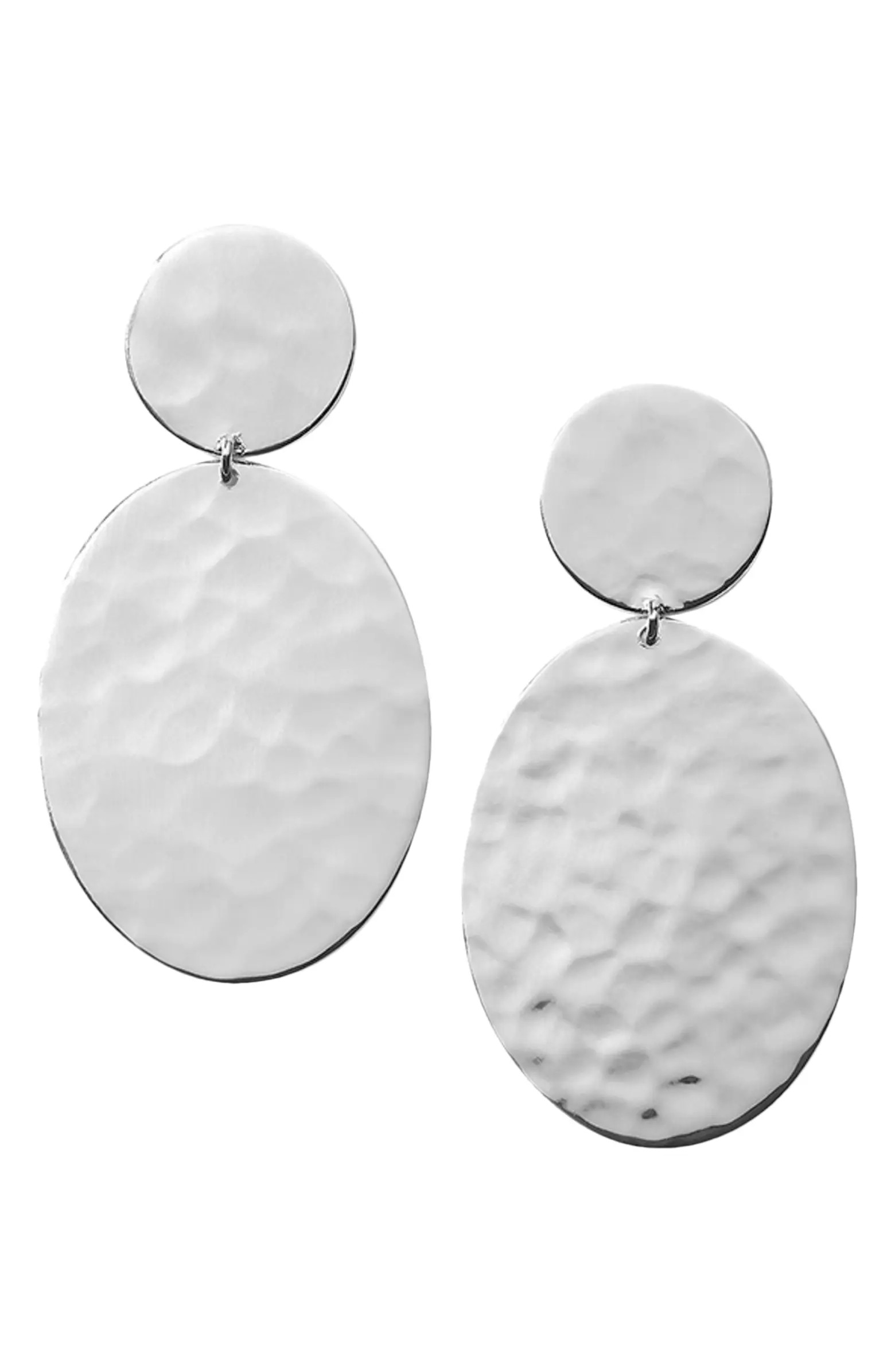 Classico Crinkle Hammered Drop Earrings | Nordstrom