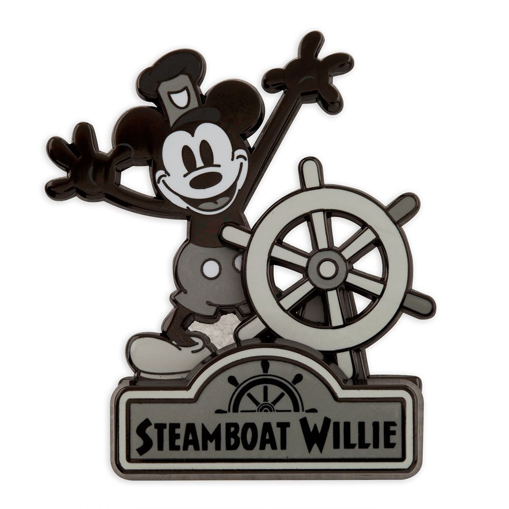 Mickey Mouse as Steamboat Willie Pin – Disney100 – Limited Release | shopDisney | Disney Store