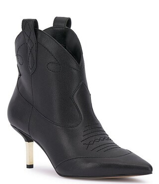 Nelda Leather Western Booties | Dillard's