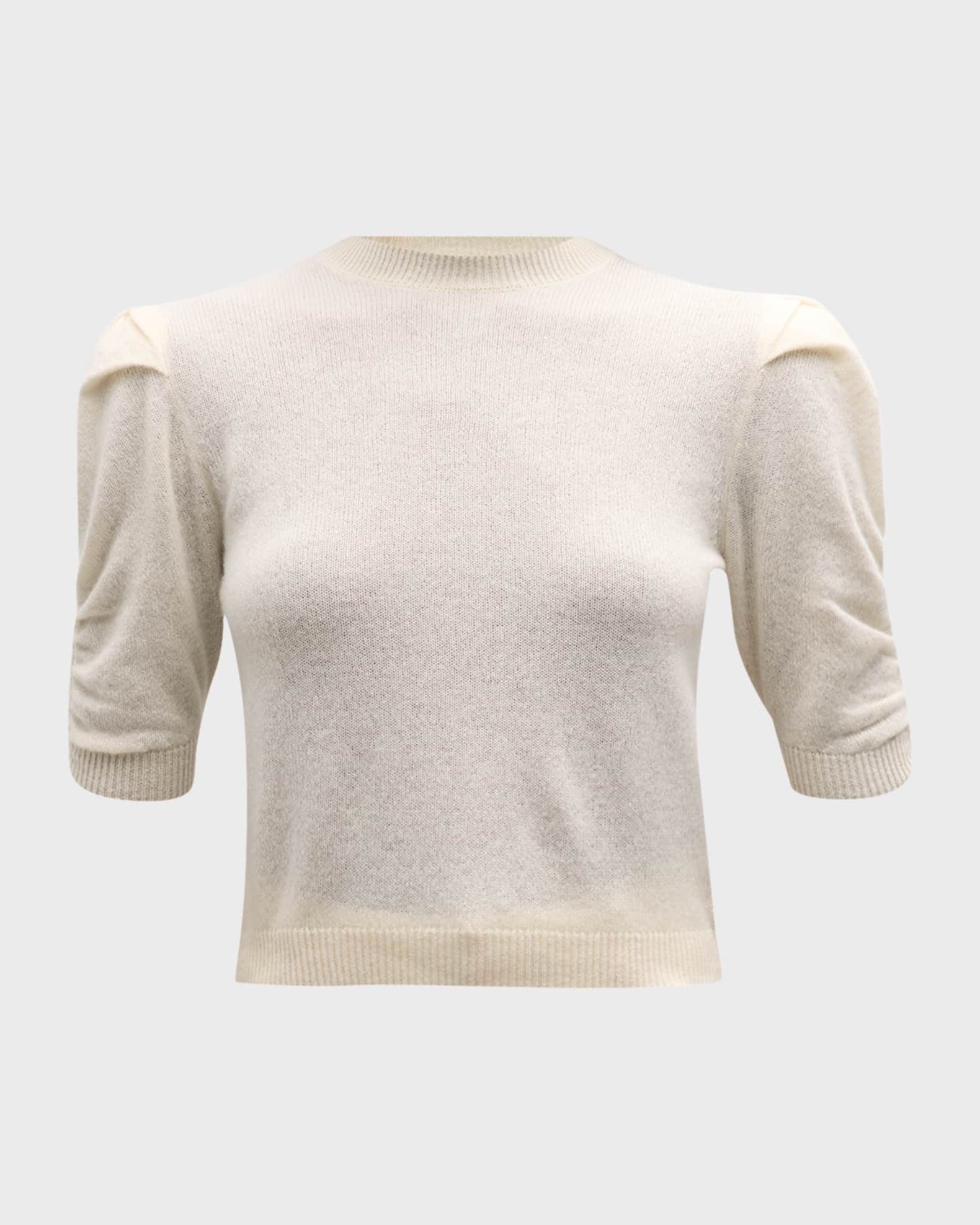 FRAME Ruched Cashmere Sweater | Neiman Marcus