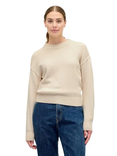 GAP Womens Cotton Crewneck Sweater Organic White X-Large | Amazon (US)