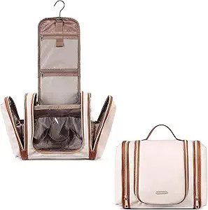 CLUCI Toiletry Bag Travel Bag, with Hanging Hook Water-resistant Makeup Cosmetic Bag Travel Organ... | Amazon (US)