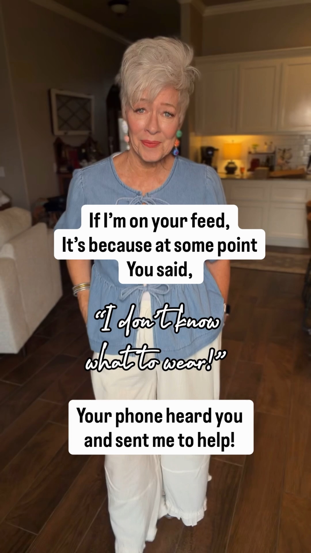 If I’m on your feed… it’s because at some point in the last 14 days you said, “I don’t know what to wear.” 😉

Your phone heard you… and sent me to help.

Around here, we do:
✨ Affordable fashion finds
✨ Easy outfit ideas
✨ Confidence in every season (because style doesn’t expire at 50+)

You don’t have to overthink getting dressed anymore—I’ve got you. 💕

Follow me for daily outfit inspo and budget-friendly finds that actually work for real life.


#LTKSeasonal #LTKootd #LTKOver40