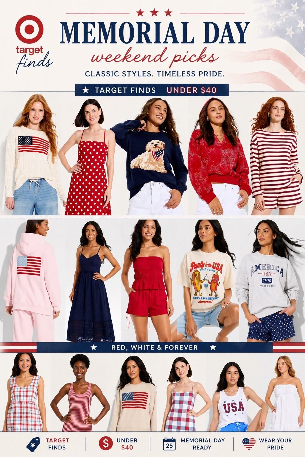 Americana finds under $40 at Target 
Celebrate 250 years of America with so many of these super cute pieces! 
🇺🇸 🇺🇸🇺🇸🇺🇸🇺🇸🇺🇸🇺🇸🇺🇸🇺🇸🇺🇸🇺🇸

#LTKootd #LTKOver40 #LTKSeasonal