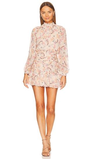 Teyona Mini Dress in Country Paisley Sand | Revolve Clothing (Global)