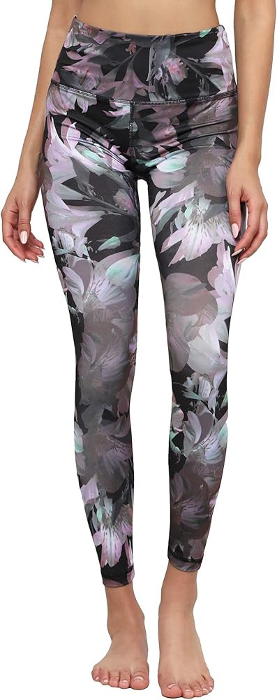 Active Queens Women's Camo Floral Print Leggings with Inner Pocket/Side Pocket | Amazon (US)