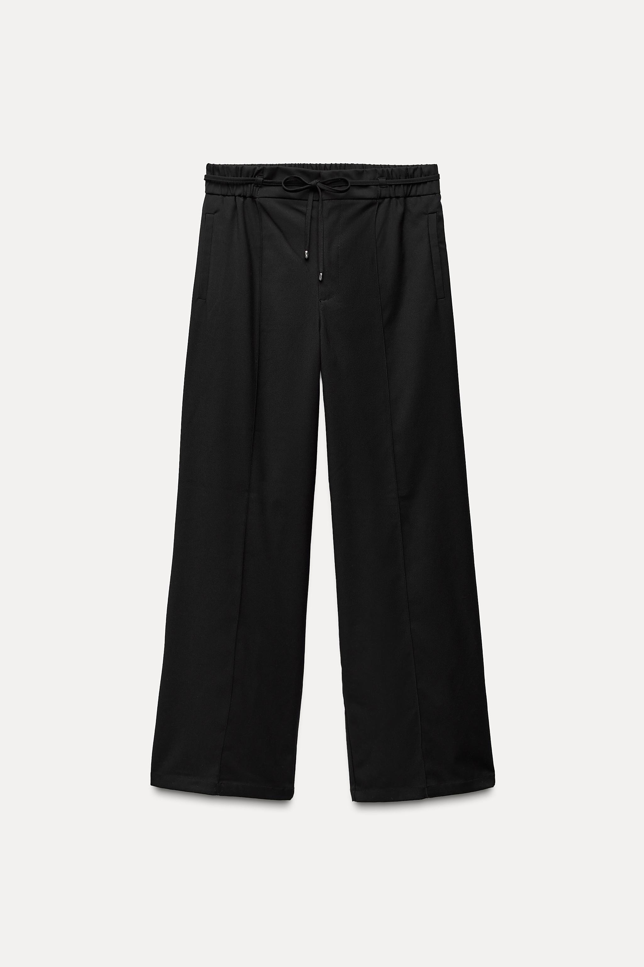 WIDE-LEG TROUSERS WITH ELASTIC WAISTBAND | Zara UK