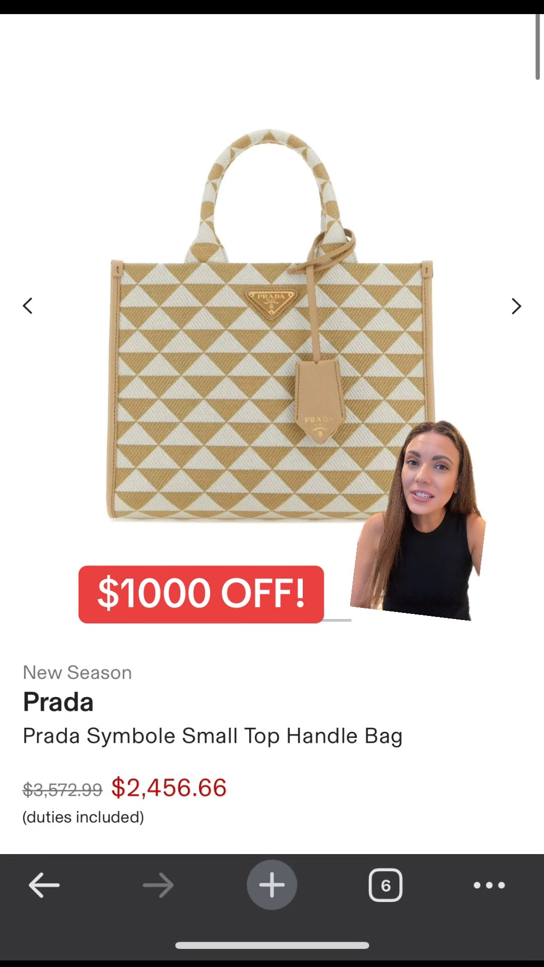 PRADA SALE! PRADA BAG SALE! $1000 off this gorgeous Prada tote 👜 

#LTKSeasonal #LTKItBag #LTKSaleAlert