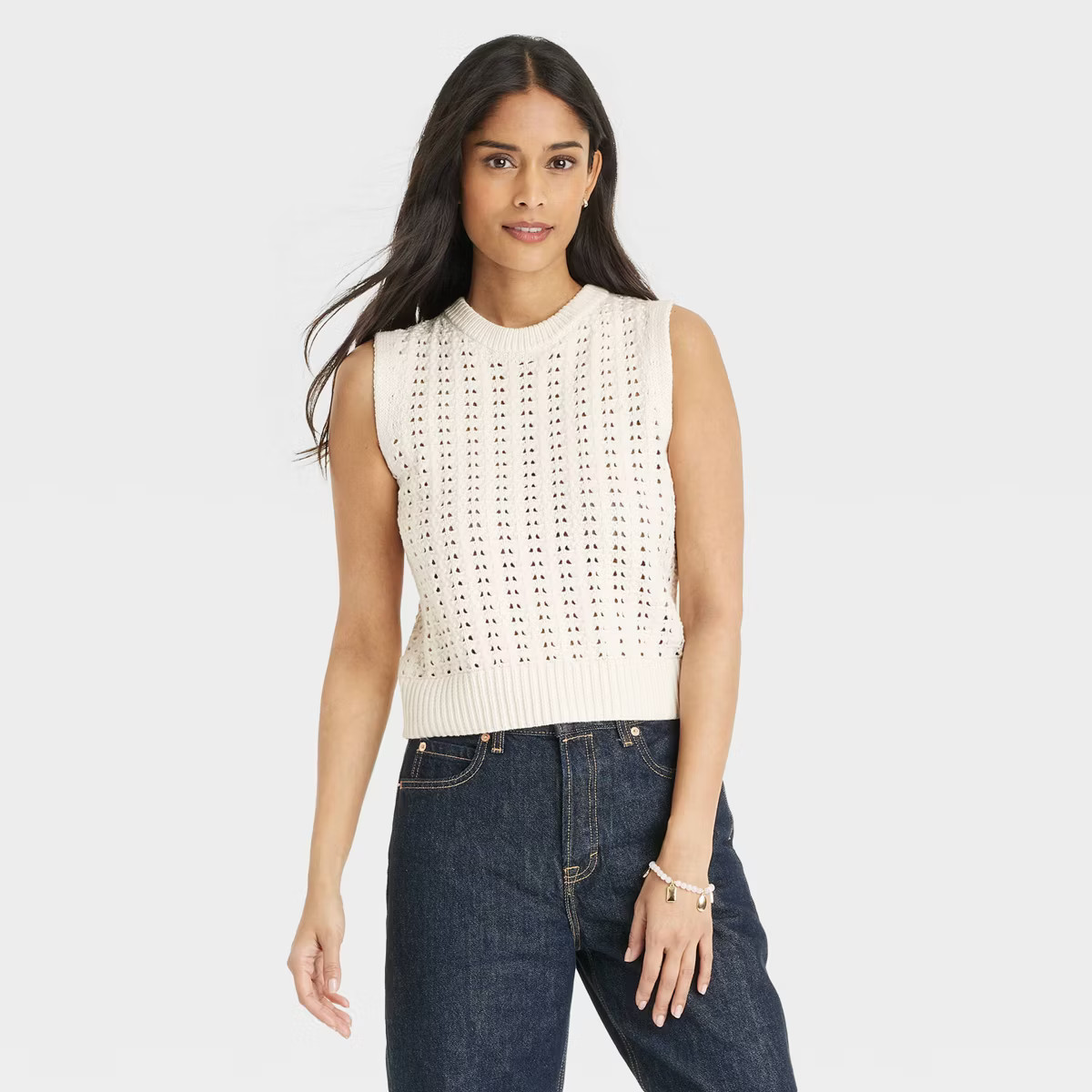 Women's Openwork Sweater Vest - Universal Thread™ | Target