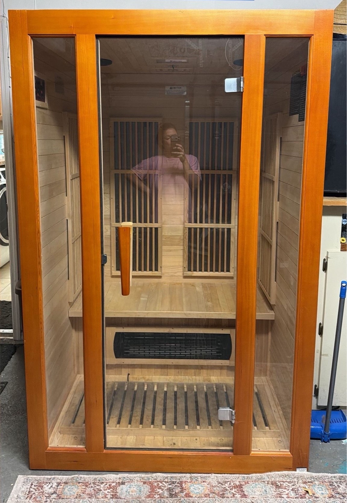 My husband assembled this sauna that we have in our garage. It’s so fantastic to have and so relaxing to sit in. I absolutely Love quality and ease of using it and being able to play music in it as well.

#LTKActive #LTKHome