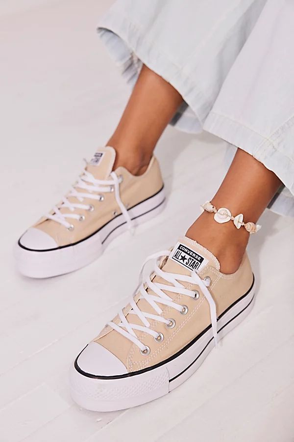 Chuck Taylor All Star Lift Sneakers by Converse at Free People, Oat Milk, US 5 | Free People (Global - UK&FR Excluded)