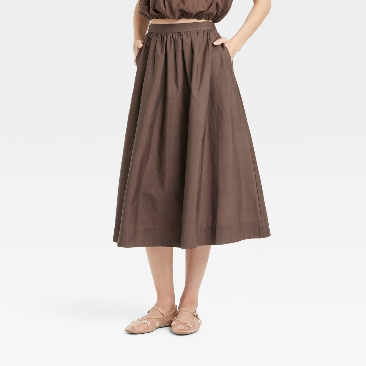 Women's Midi Picnic A-Line Skirt - A New Day™ | Target