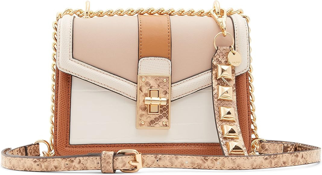 ALDO Womens Thealliaa Cross Body Bag, Dark Beige, Small US | Amazon (US)
