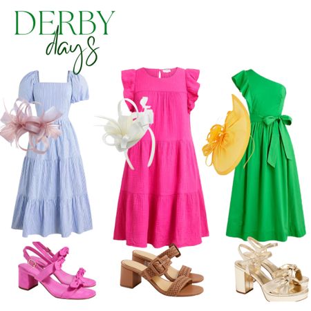 Derby days 

Dresses and shoes are from JCrew Factory 
Hats are from Amazon 

#LTKstyletip #LTKparties #LTKSeasonal