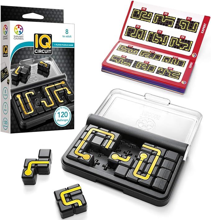 SmartGames IQ Circuit Portable Travel Game with 120 Challenges for Ages 8-Adult | Amazon (US)