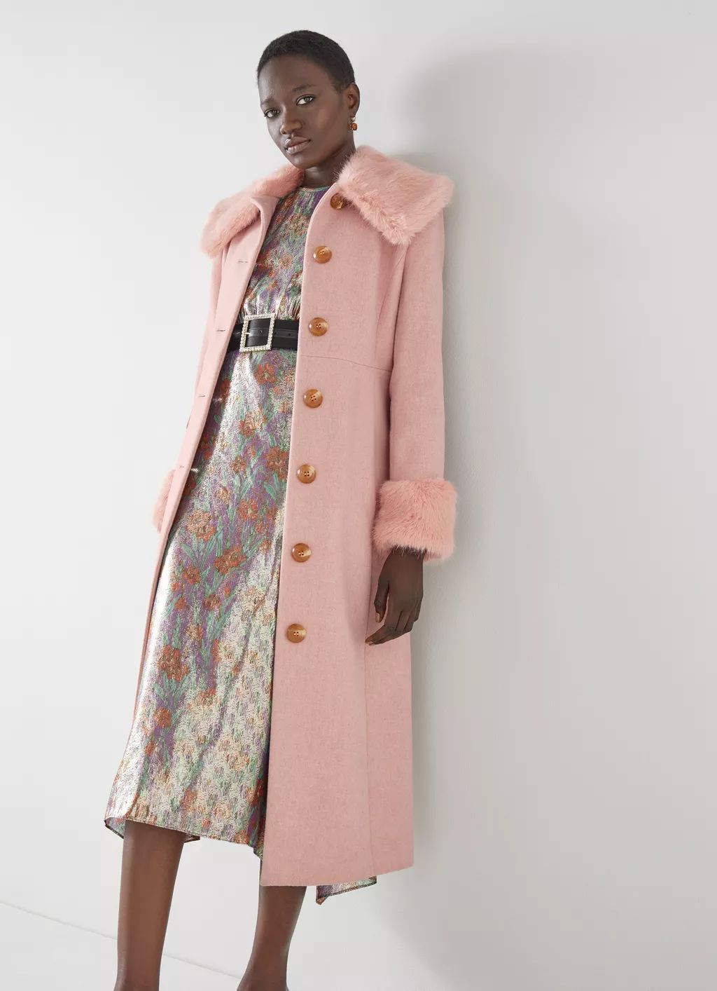 Bryony Pink Italian Recycled Wool Coat | L.K. Bennett (UK)