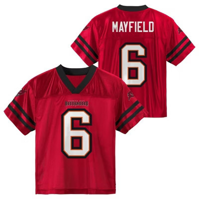 NFL Tampa Bay Buccaneers Baker Mayfield Toddler Boys' Short Sleeve Jersey - 2T | Target