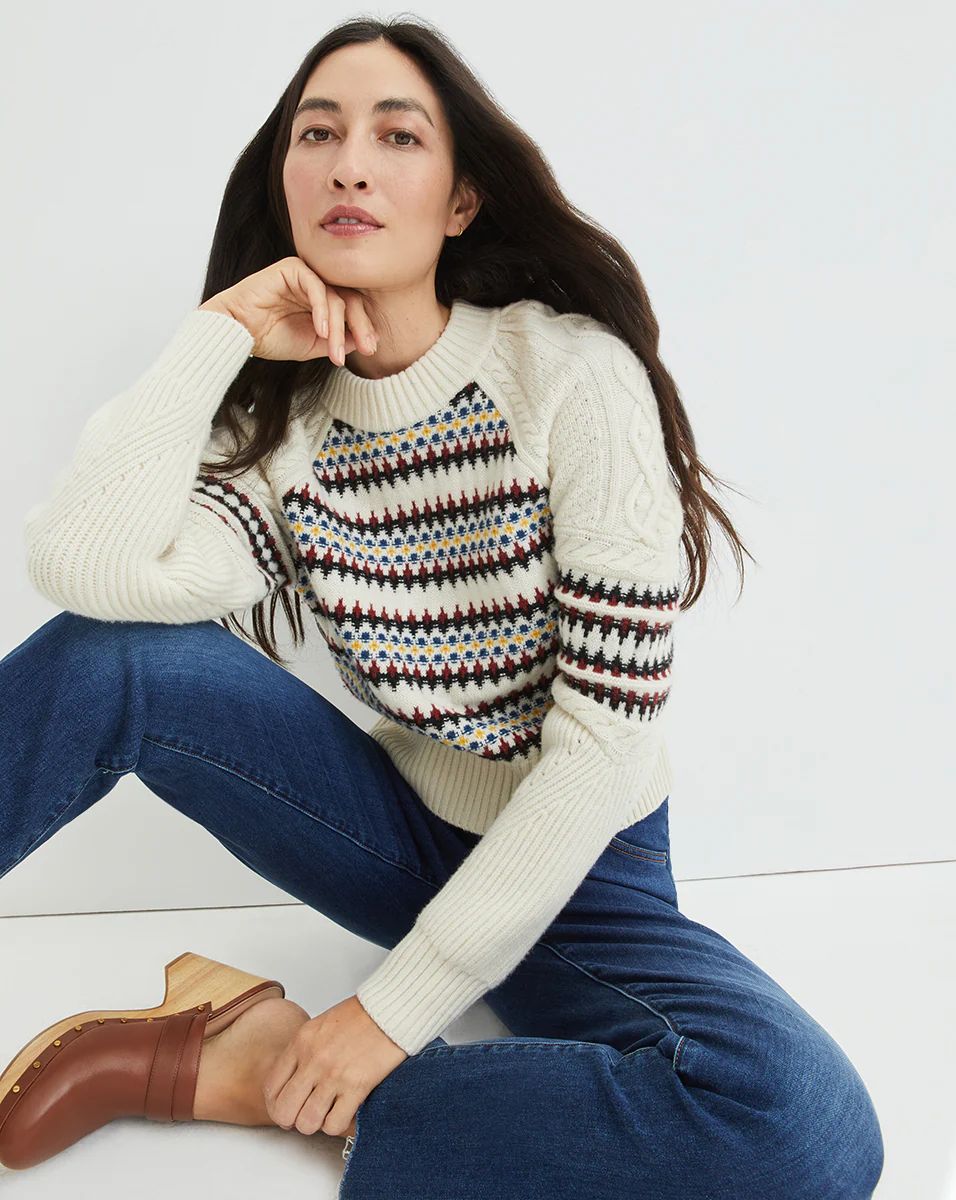 Jimena Jacquard Sweater | Veronica Beard