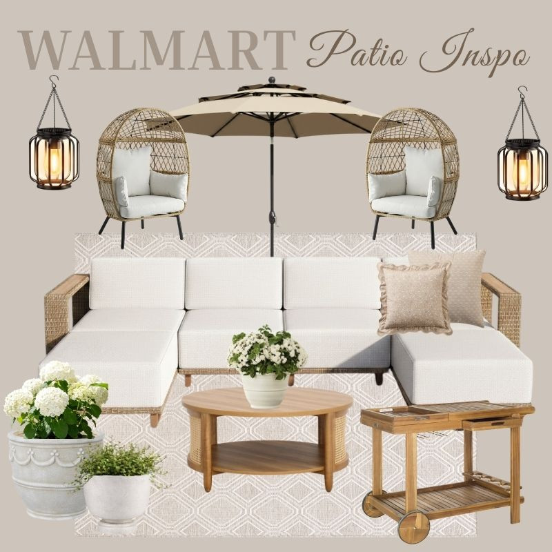 Neutral patio design with a luxury feel. This cozy sectional paired with warm wood accents creates an effortless, resort-inspired outdoor space.


// Walmart, Walmart Finds, Walmart Home, Walmart Home Decor, Walmart Home Finds, Walmart Home And Decor, Walmart Patio, Walmart Patio Set, Walmart Patio Furniture, Walmart Patio Umbrella, Outdoor Lanterns, Egg Chair Outdoor, Outdoor Sectional Sofa, Outdoor Pillow, Coffee Table, Planter, Artificial Plant, Artificial Flowers, Outdoor Area Rug, Trolley 

 #LTKdayinmylife #LTKSeasonal #LTKHome