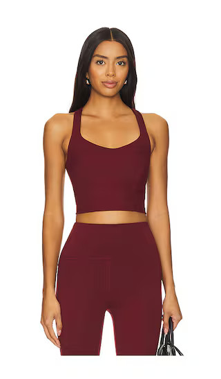 Powerbeyond Intensity Racerback Cropped Tank Top in California Merlot | Revolve Clothing (Global)