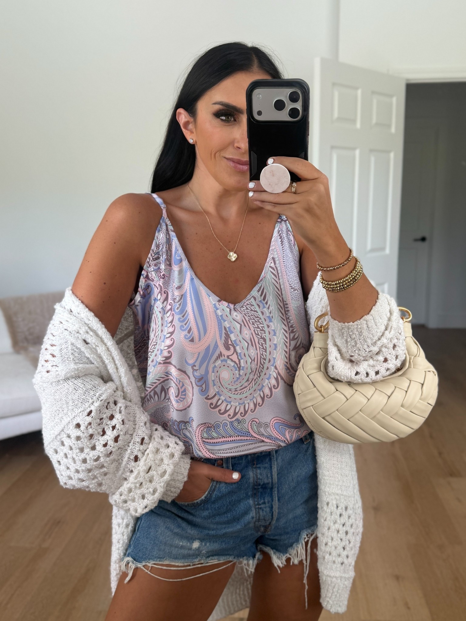 The noli shop yara silk cami wearing size small. Comes in 5 colors 