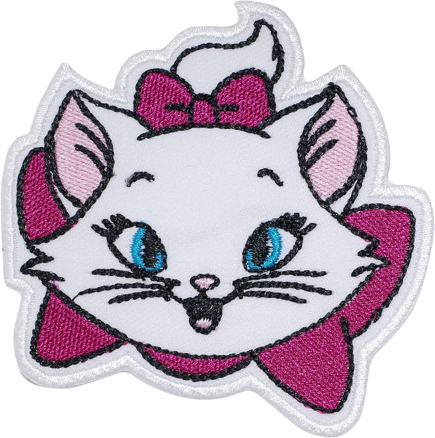 Marie Cat Iron on Patches Embroidered Badge Saw On Patch for Jeans, Clothing, Bags, Jackets, Caps | Amazon (US)