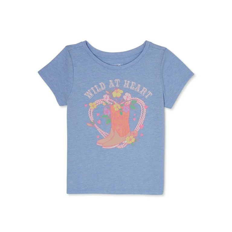 Garanimals Toddler Girl Short Sleeve Graphic T-Shirt, Sizes 18M-5T | Walmart (US)