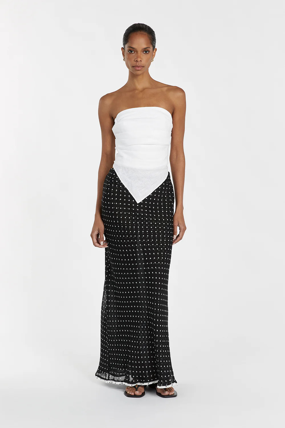 WINONA BLACK SPOT MIDI SKIRT | DISSH
