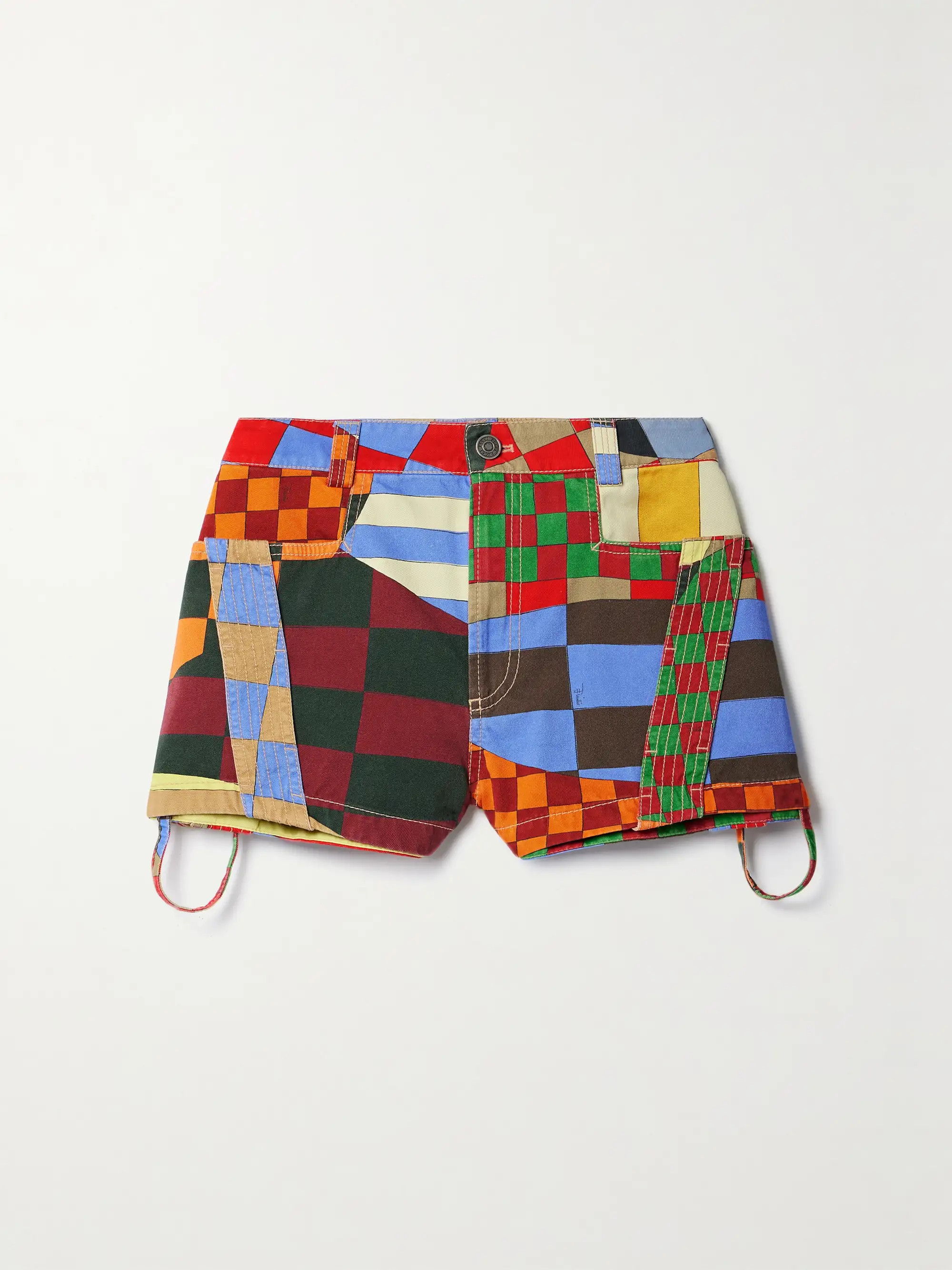 Printed cotton-gabardine shorts | NET-A-PORTER (US)