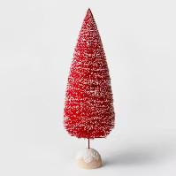 12" Decorative Sisal Bottle Brush Tree Red - Wondershop™ | Target