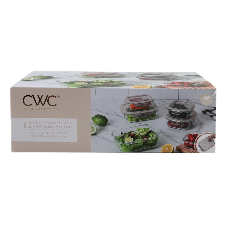 CWC 12PC GLASS FOOD STORAGE SET ONTAUPE | Walmart (US)
