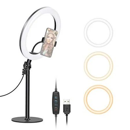 Neewer Table Top 10-inch USB LED Ring Light Video Conference Lighting for Zoom Call Meeting/Remote W | Walmart (US)
