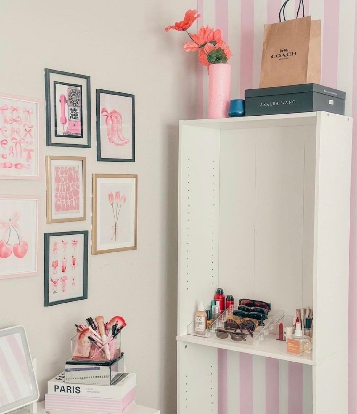 Slowly bringing my dream office/glam room to life! 💕 I finally added this pink and white striped peel-and-stick wallpaper, and it’s the perfect statement wall for a feminine workspace. If you’re looking for office/glam room decor, pink office inspiration, renter-friendly wallpaper, girly home office ideas, or an easy accent wall makeover, this is one of my favorite finds! 🎀

#LTKHome

Comment SHOP below to receive a DM with the link to this post on my LTK ⬇ https://liketk.it/6h9vq

Comment SHOP below to receive a DM with the link to this post on my LTK ⬇ https://liketk.it/6mbdR

https://liketk.it/6mbdR

What should I add to my shelf?