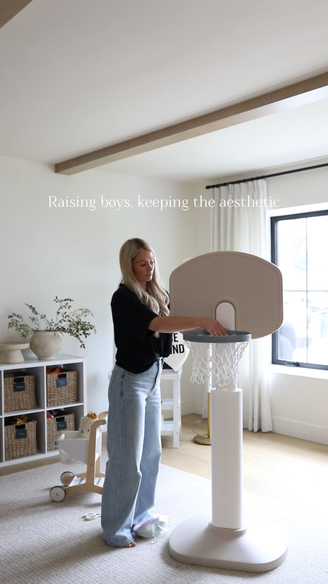 Found the cutest neutral basketball hoop for our playroom! 

#LTKSeasonal #LTKKids #LTKHome