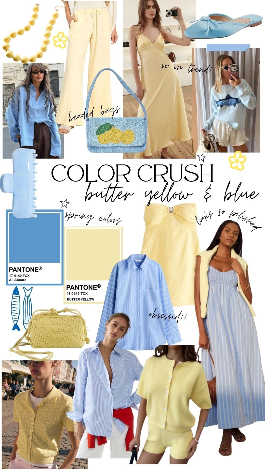 Spring color crush blue and yellow
Spring trends


#LTKSeasonal #LTKootd #LTKSaleAlert