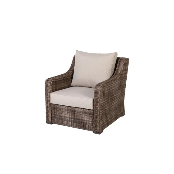 Better Homes and Gardens Hawthorne Park 4-Piece Outdoor Conversation Set, Brown | Walmart (US)