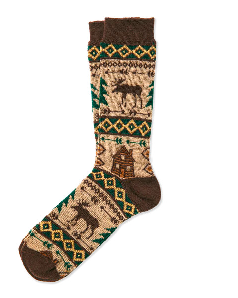 Cozy Cabin Moose Socks | Kiel James Patrick