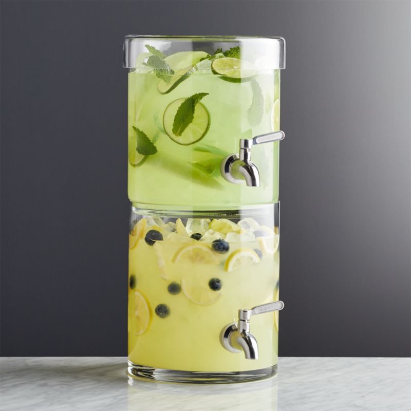 Stacking 2-Gallon Cold Drink Dispenser + Reviews | Crate and Barrel | Crate & Barrel