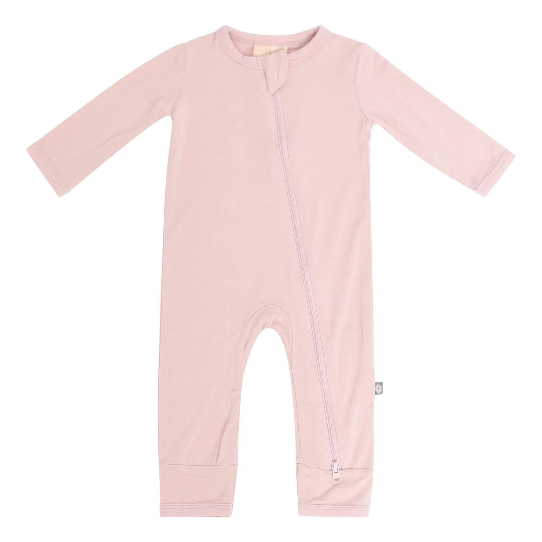 Zippered Romper in Blush | Kyte BABY