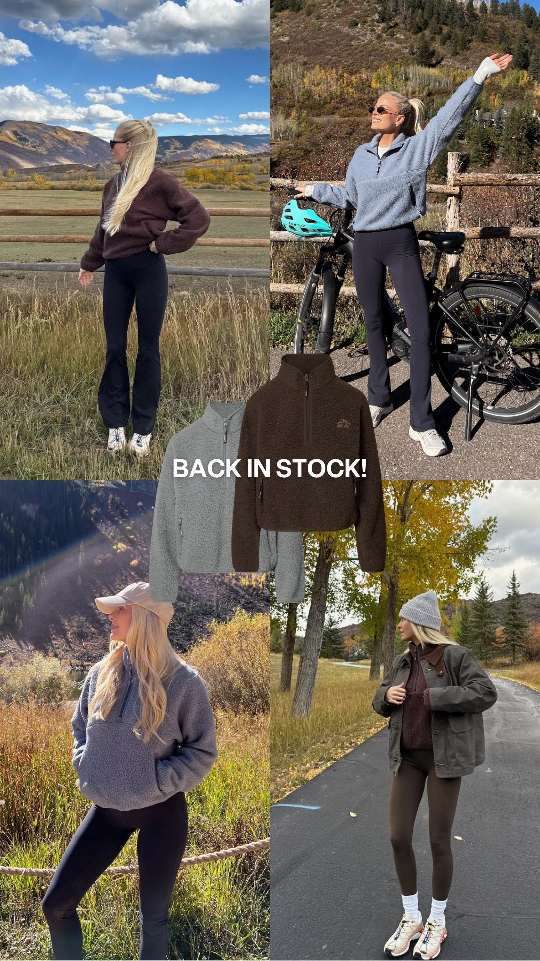SIZE: med in fleece (sized up one)! #kathleenpost

Fall transition, fall fleece, fall outfit Inspo

#LTKootd #LTKSeasonal #LTKActive
