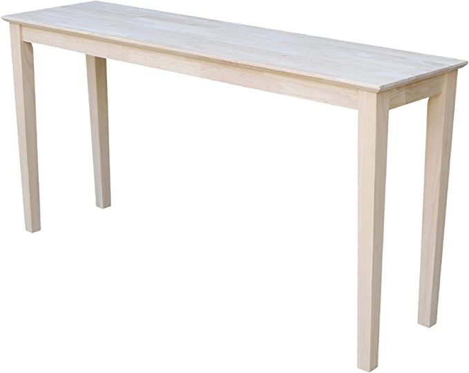 International Concepts Console Table, 60 in, Unfinished | Amazon (US)