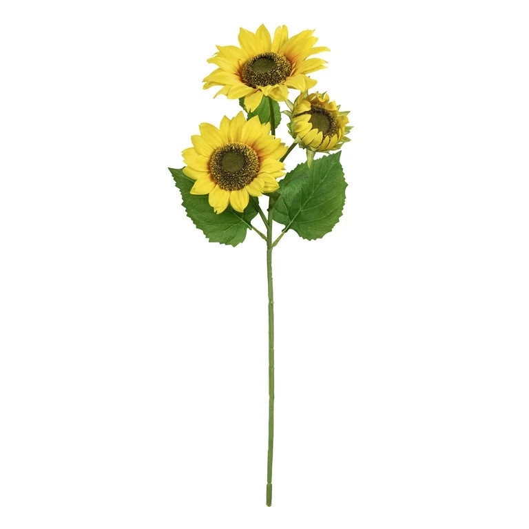 Mainstays Artificial Silk Yellow Sunflower Indoor Bouquet | Walmart (US)