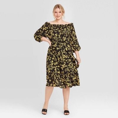 Women's Plus Size Long Sleeve Dress - Who What Wear™ | Target