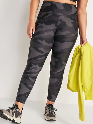 High-Waisted PowerSoft 7/8-Length Side-Pocket Leggings For Women | Old Navy (US)