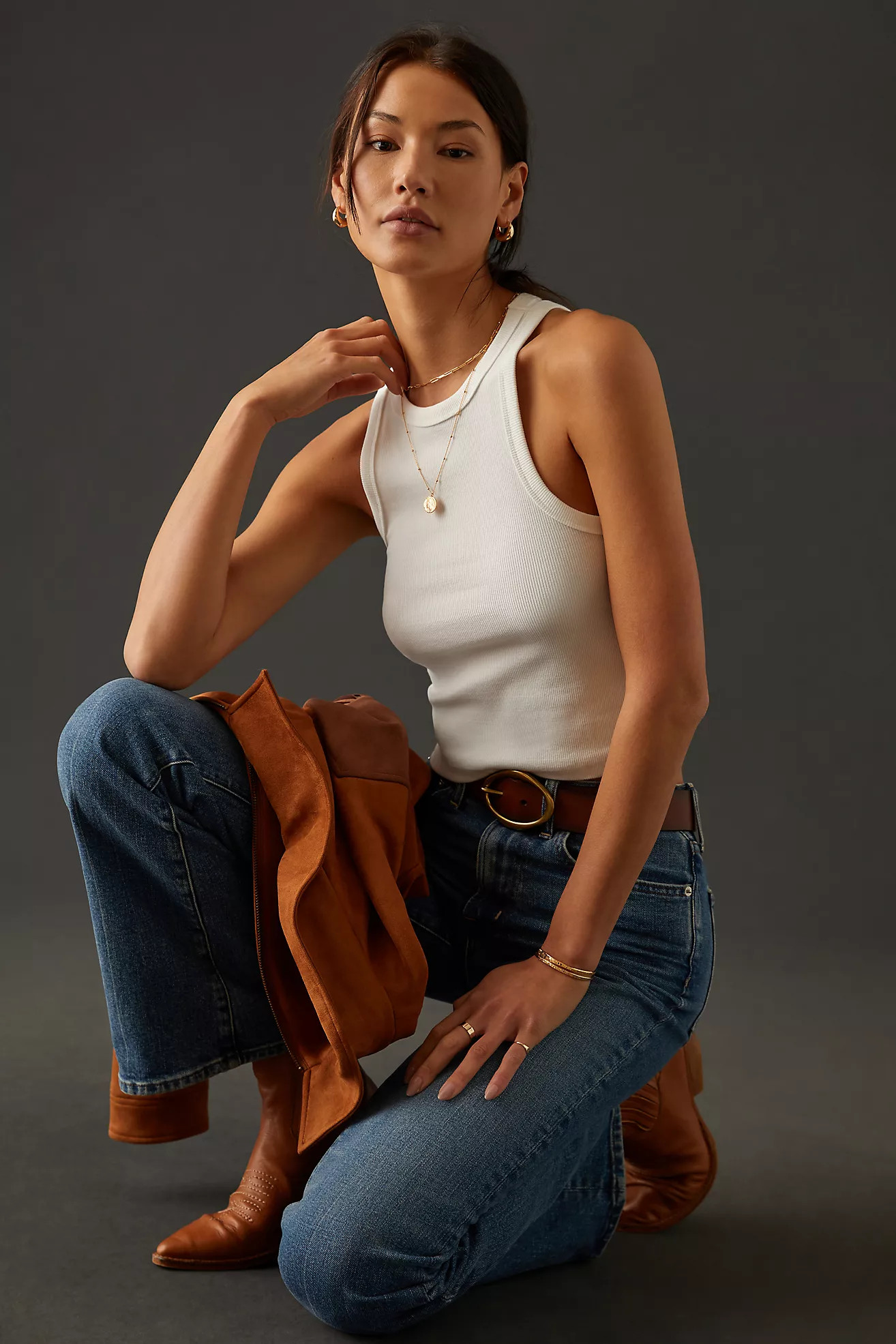 The Blair Baby Tee by Maeve: Sleeveless Cropped Racerback Edition | Anthropologie (US)