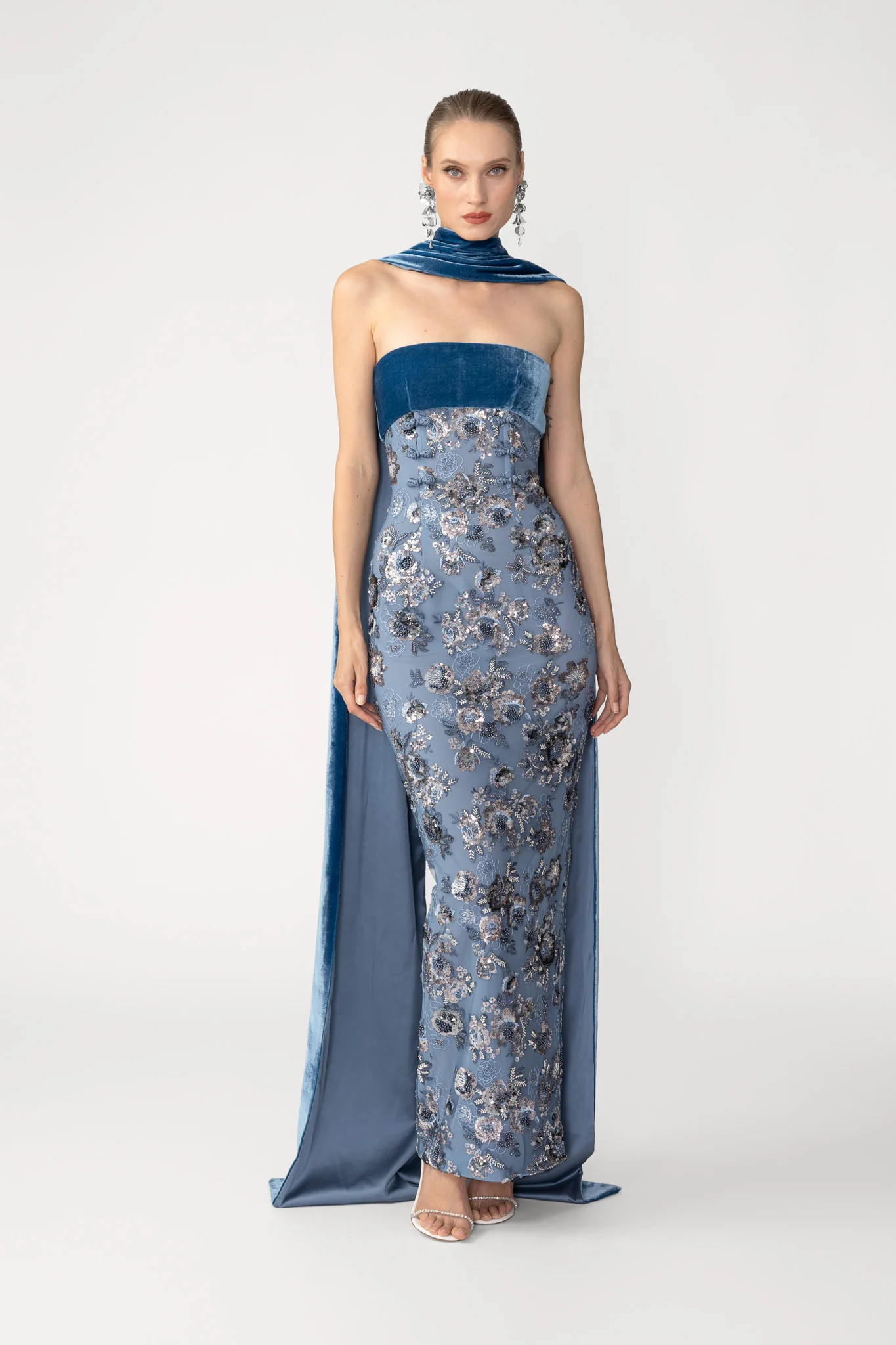 Adrian Embroidered Gown | Sau Lee