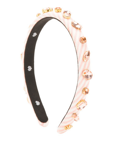 Embellished Seersucker Gigi Headband | TJ Maxx