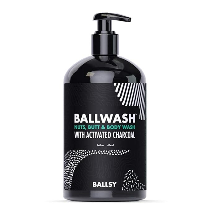 Ball Wash Charcoal Body Wash for Men – Ballsy XL Pump, Shower Gel Ball Wash for Men - 16oz Mois... | Amazon (US)